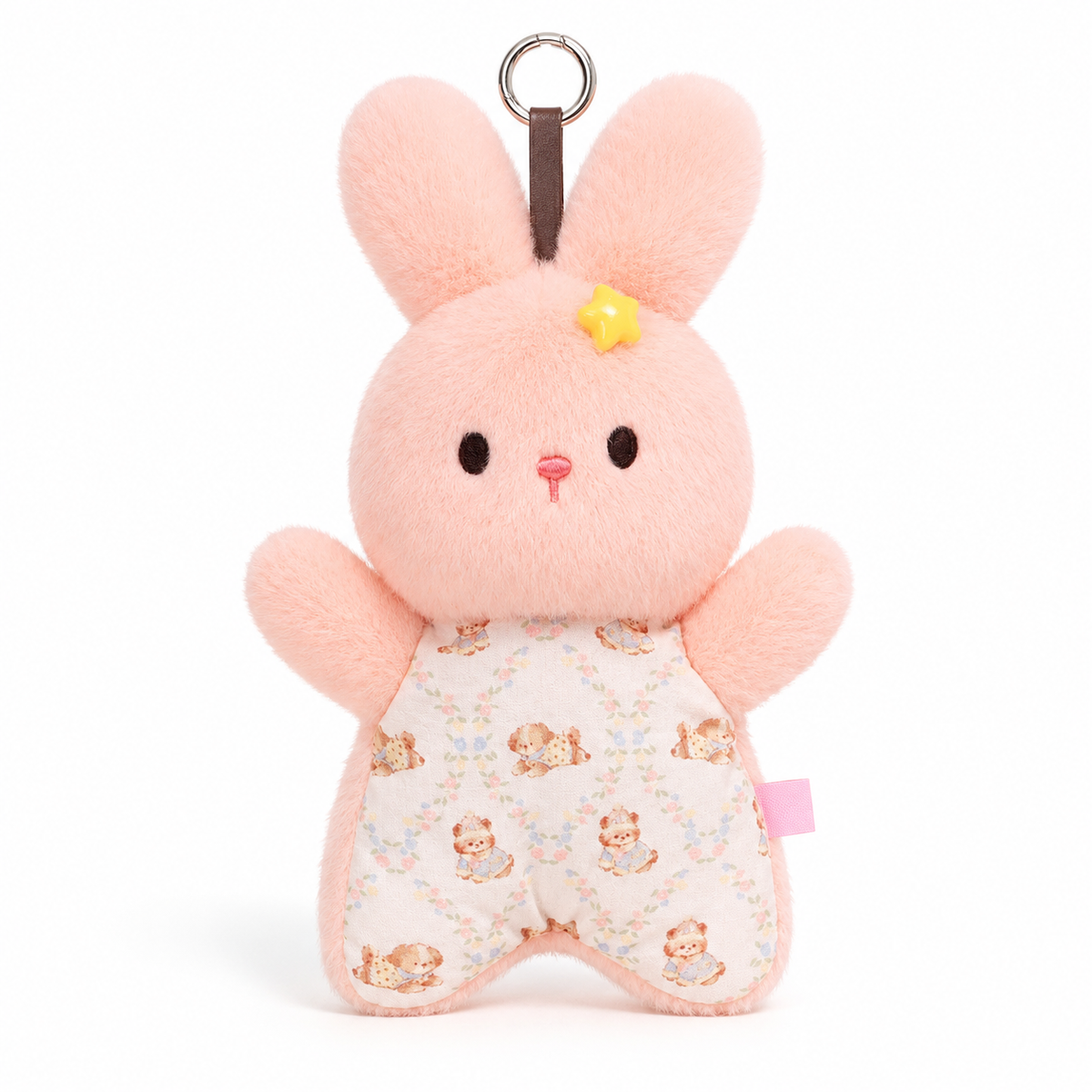 Pink Rabbit Plush Keychain – 18cm