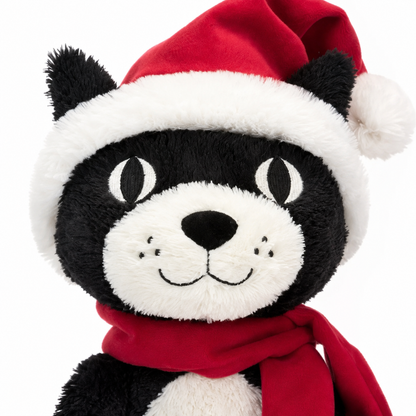 Christmas Lucky Cat Plush Toy – 33cm