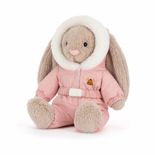 Ski Suit Rabbit Plush Toy – 28cm