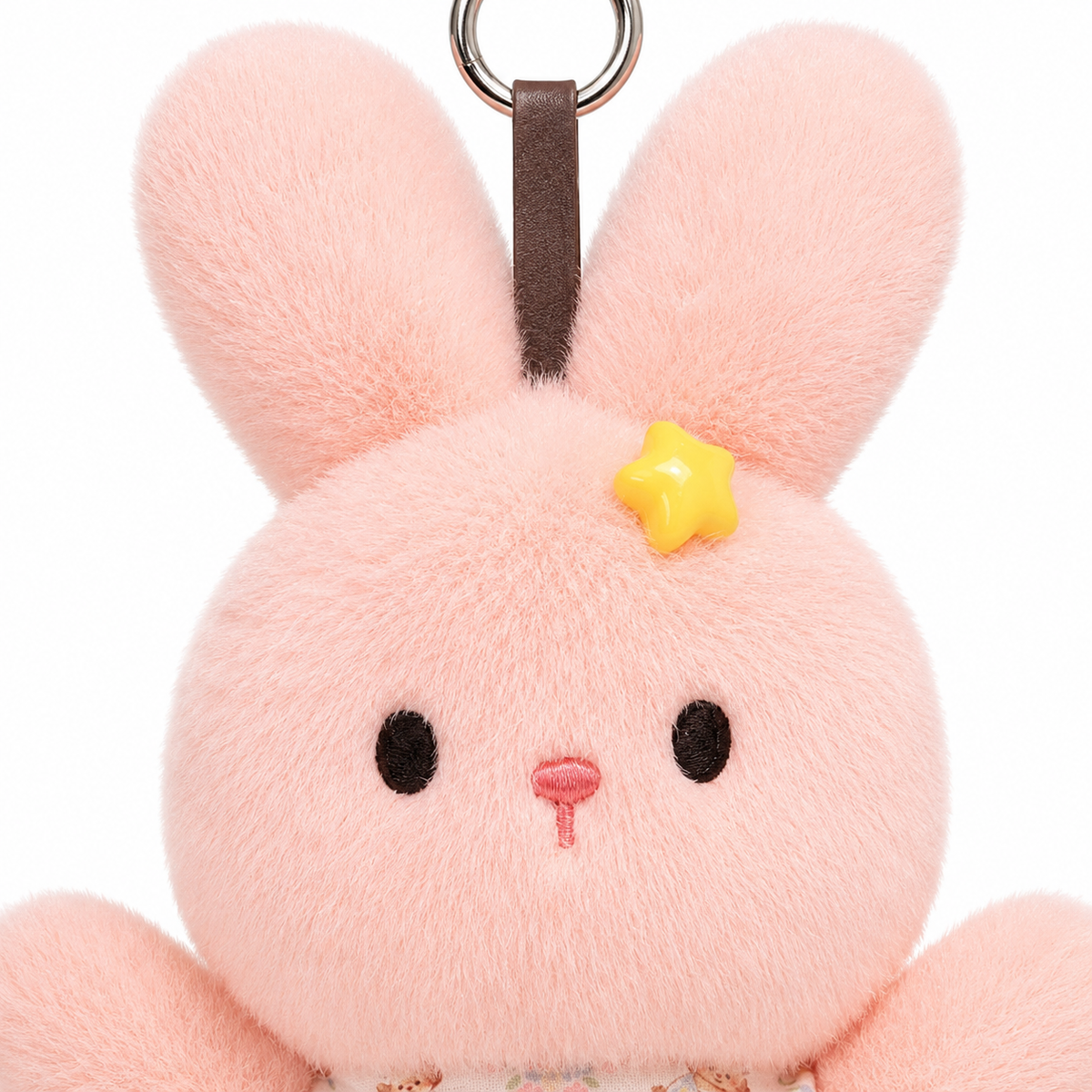 Pink Rabbit Plush Keychain – 18cm