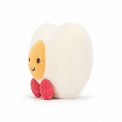 Love Boiled Egg Heart Plush Toy – 15cm