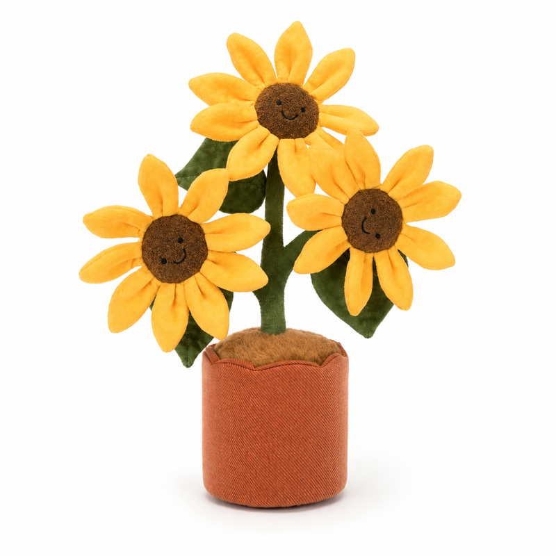 Sunflower Bouquet Plush Toy – 30cm
