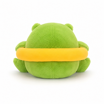 Swimming Ring Rain Frog Plush Toy – 15cm