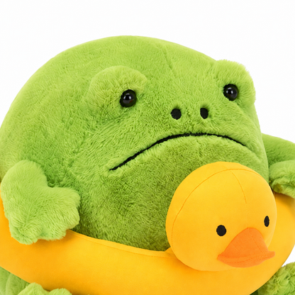 Swimming Ring Rain Frog Plush Toy – 15cm