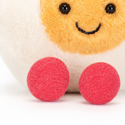 Love Boiled Egg Heart Plush Toy – 15cm