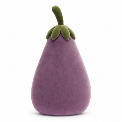 Lively Eggplant Plush Toy – 17cm & 40cm