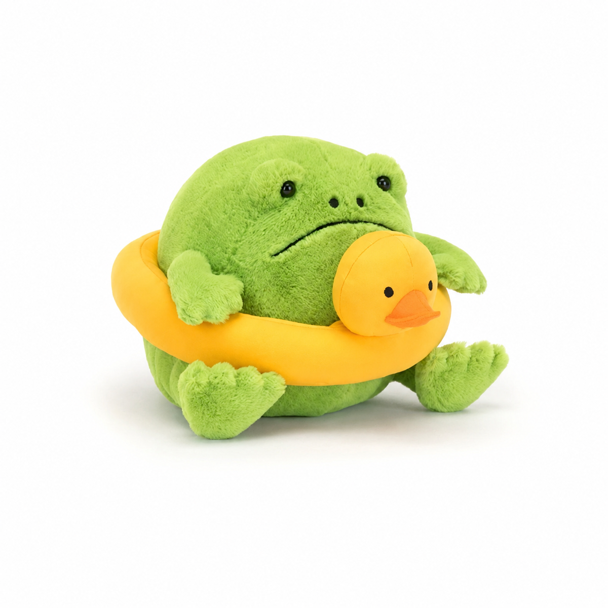 Swimming Ring Rain Frog Plush Toy – 15cm