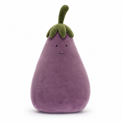 Lively Eggplant Plush Toy – 17cm & 40cm