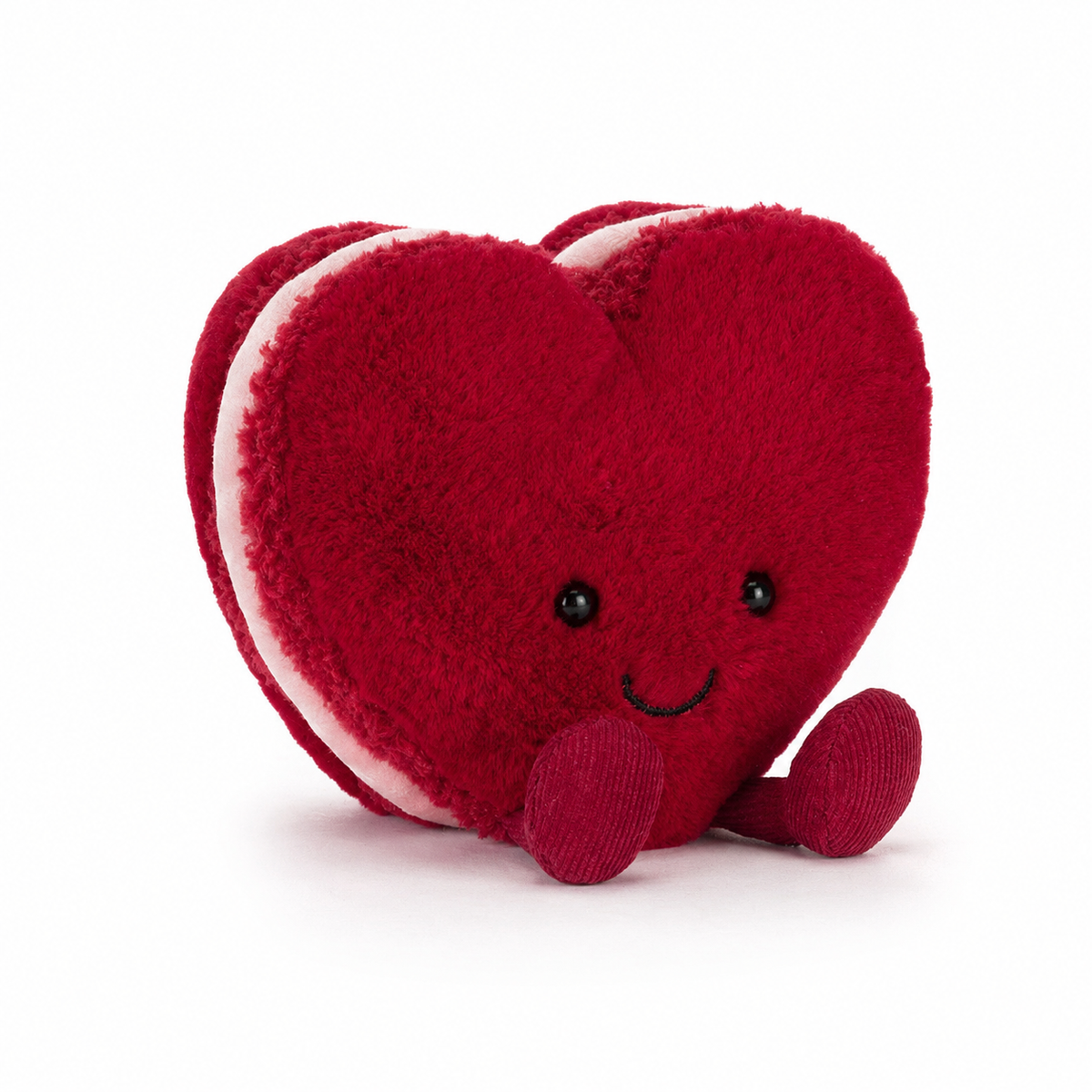 Love Macaron Red Heart Plush Toy – 15cm