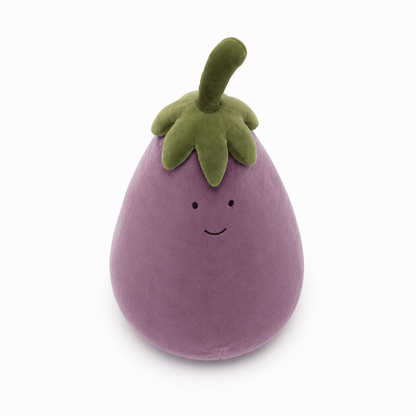 Lively Eggplant Plush Toy – 17cm & 40cm