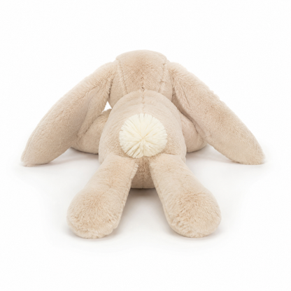 Smaggy Beige Lying Rabbit Plush Toy – 34cm
