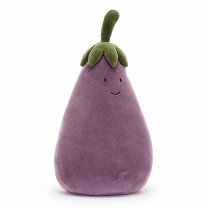 Lively Eggplant Plush Toy – 17cm & 40cm