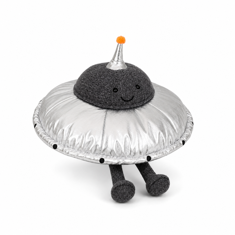 Alien Flying Saucer Plush Toy – 25cm