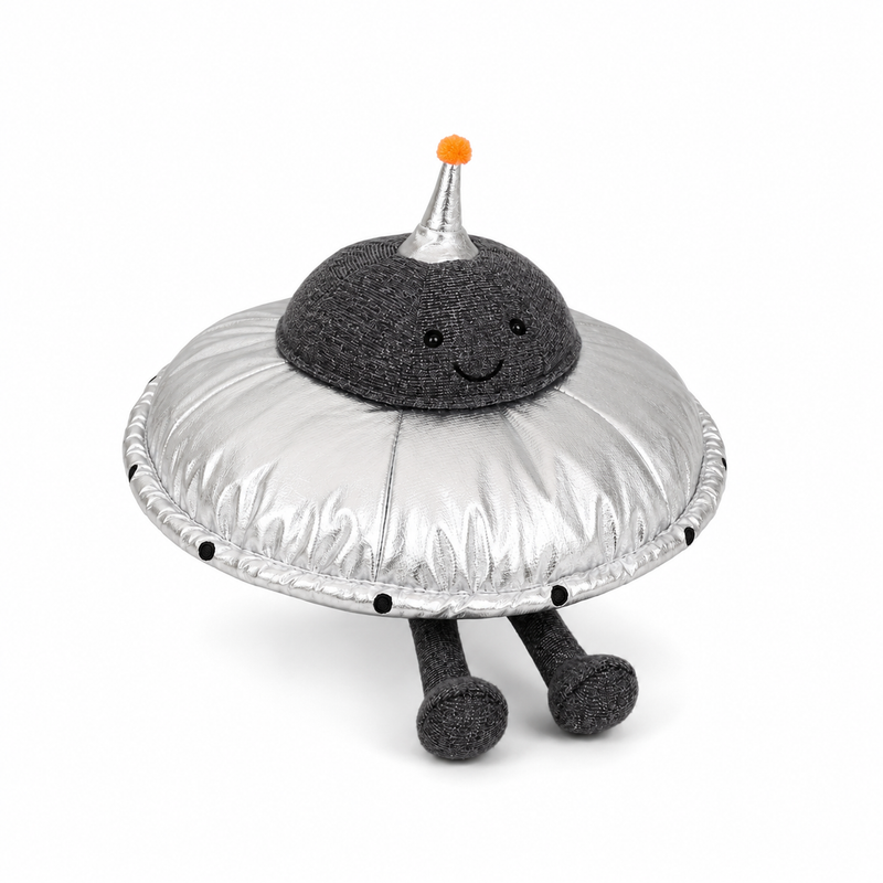 Alien Flying Saucer Plush Toy – 25cm