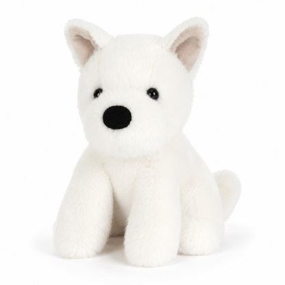 White Dog Plush Toy