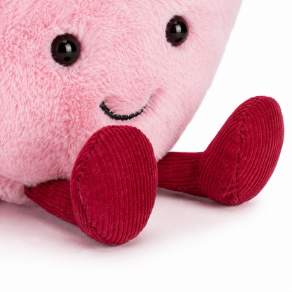Love Macaron Pink Heart Plush Toy – 15cm