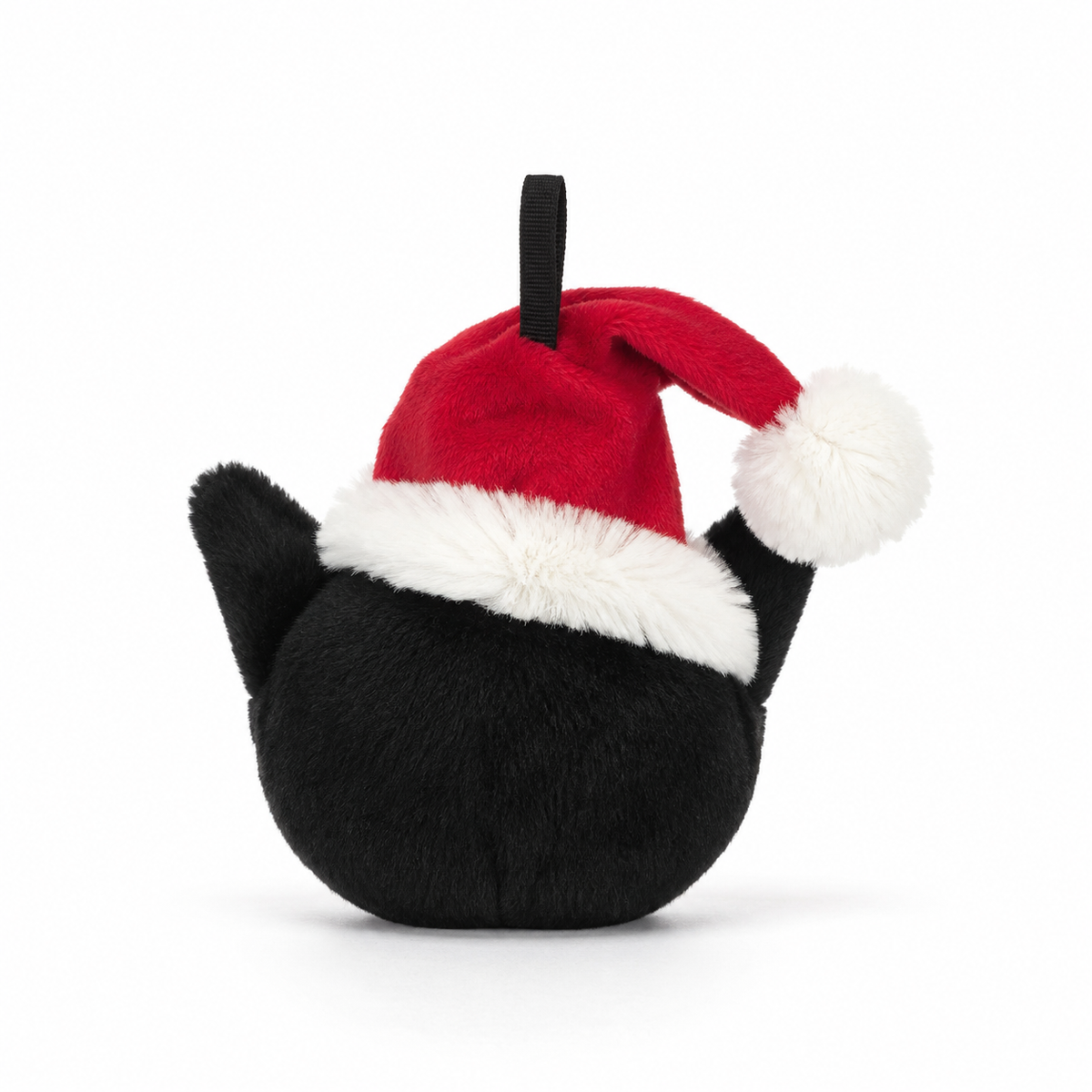Christmas Lucky Cat Head Plush Toy – 13cm